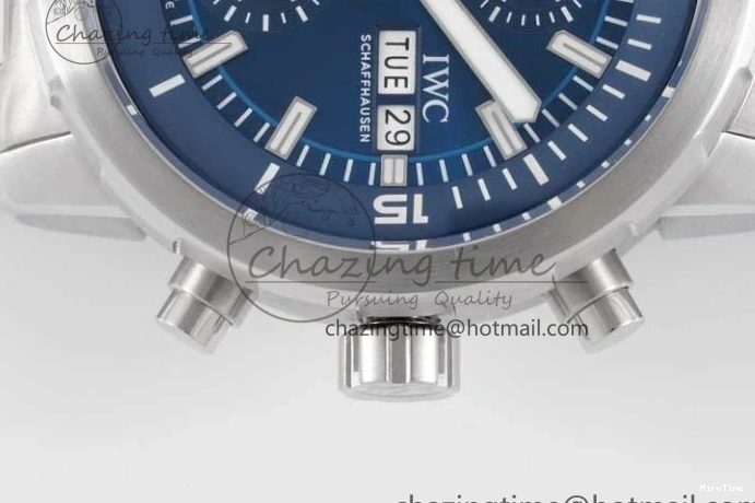 MIROTIME 0427 Aquatimer Chrono SS V6SF 1:1 Best Edition Blue Dial on SS Bracelet A Modern 7032